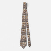 Cravate Motif Diamant Céleste (Devant)