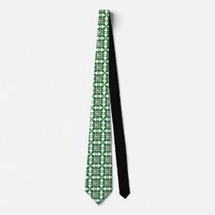 Cravate Motif diamant en forme de poire verte