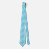 Cravate Motif diamant turquoise pastel (Devant)