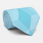 Cravate Motif diamant turquoise pastel (Roulé)