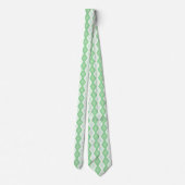 Cravate Motif diamant vert pomme (Dos)