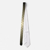 Cravate Motif Diamondplate avec Fond Noir à Or (Dos)