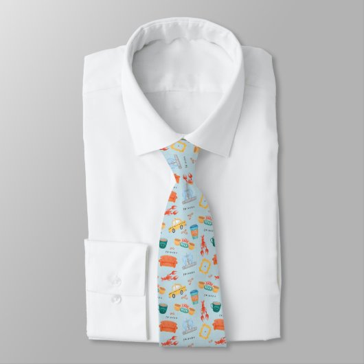 Cravate Motif d'icônes Classiques FRIENDS™ (Attaché)