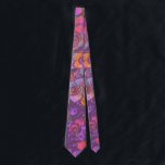 Cravate Motif d'illustration de fleurs botaniques en viole<br><div class="desc">Ajoutez une pop de couleur à n'importe quelle tenue avec ce Cravate Motif floral coloré.</div>