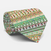 Cravate Motif d'impression tribal Aztec géométrique multic (Roulé)