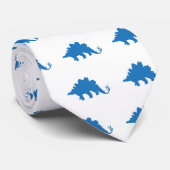 Cravate Motif Dinosaur bleu (Roulé)
