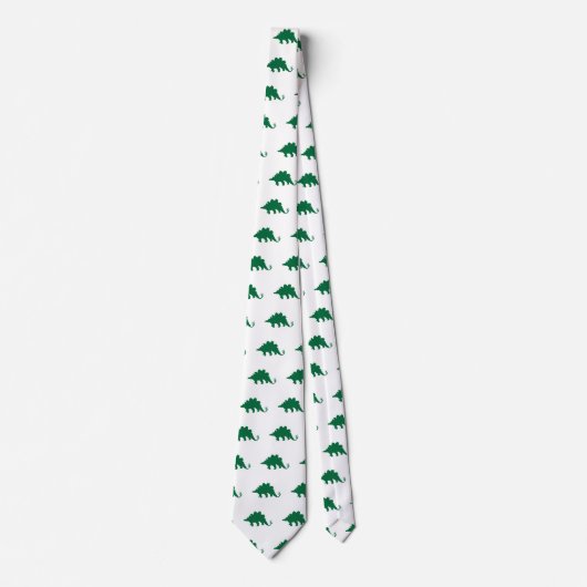 Cravate Motif Dinosaur Vert (Devant)
