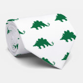 Cravate Motif Dinosaur Vert (Roulé)