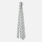 Cravate Motif dinosaure carrelé cool (Dos)