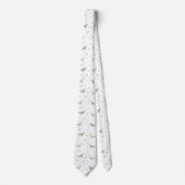 Cravate Motif Dinosaure Vert (Devant)