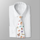 Cravate Motif d'insectes coloré mignon (Attaché)