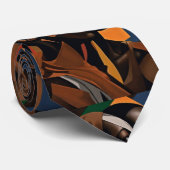Cravate motif d'œuvre d'art africain (Roulé)