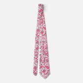 Cravate Motif Doodle en rose.01.w (Dos)