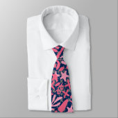 Cravate Motif Doodle en rose.01.w D Bleu BG (Attaché)