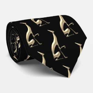 Cravate Motif d'or chien