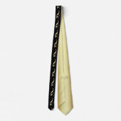 Cravate Motif d'or chien (Dos)