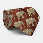 Cravate Motif doré élégant moderne (Roulé)