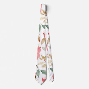Cravate Motif doré vert Dusty rose pâle