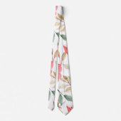 Cravate Motif doré vert Dusty rose pâle (Dos)