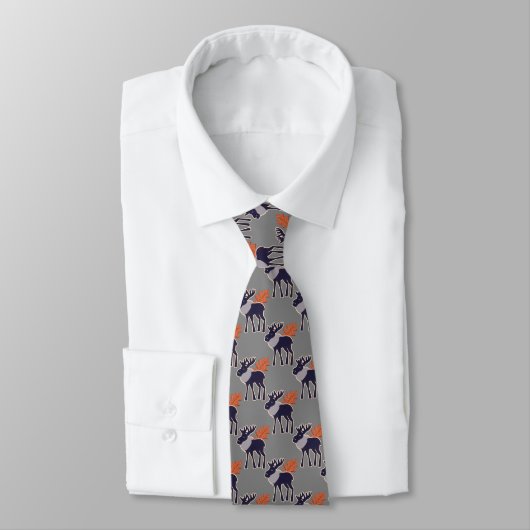 Cravate Motif d'orignal (Attaché)