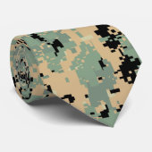 Cravate Motif Double Camouflage numérique (Roulé)