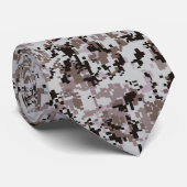 Cravate Motif Double Camouflage numérique (Roulé)