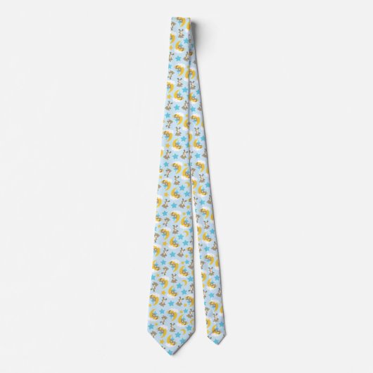 Cravate Motif D'Ours, Mignonnes Ours, Nounours, Étoiles (Devant)