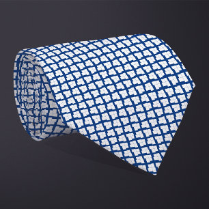 Cravate Motif Drapeau Finlande Patchwork