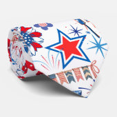 Cravate motif du 4 juillet 01x4 (Roulé)