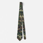Cravate Motif du camouflage vert militaire (Devant)