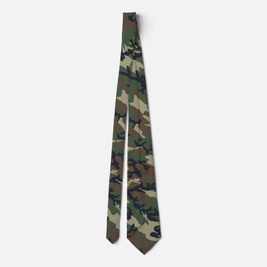 Cravate Motif du camouflage vert militaire (Dos)