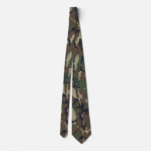 Cravate Motif du camouflage vert militaire (Dos)