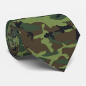 Cravate Motif du Camouflage Vert, Motif militaire, Armée (Roulé)