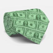 Cravate Motif du dollar (Roulé)