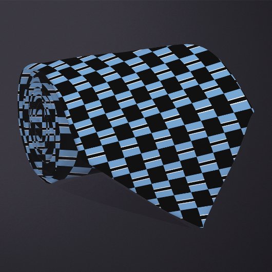 Cravate motif du drapeau À damiers Botswana