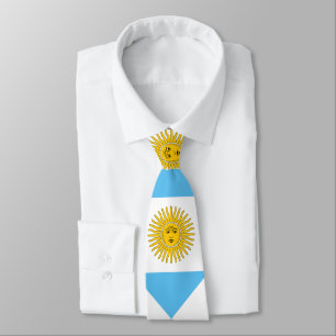 Cravate Motif du drapeau argentin