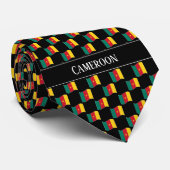 Cravate Motif du drapeau camerounais (Roulé)