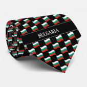 Cravate Motif du drapeau de la Bulgarie (Roulé)