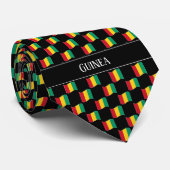 Cravate Motif du drapeau de la Guinée Vavy (Roulé)