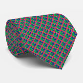 Cravate Motif du drapeau de la Namibie Patchwork (Roulé)