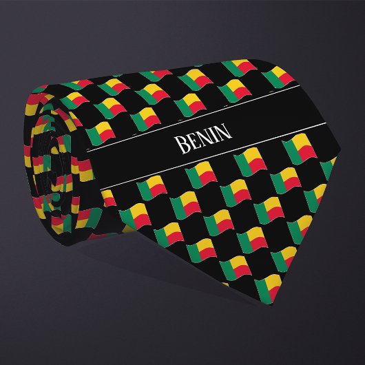 Cravate Motif du drapeau du Bénin