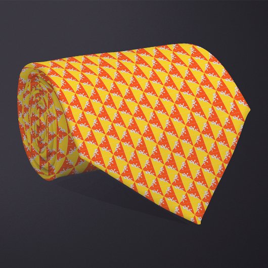 Cravate Motif du drapeau du Bhoutan Patchwork