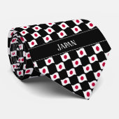 Cravate Motif du drapeau du Japon vague (Roulé)