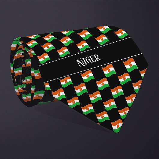 Cravate Motif du drapeau du Niger