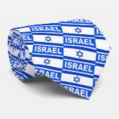 Cravate Motif du drapeau israélien (Roulé)