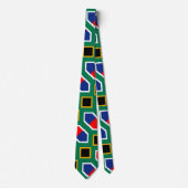 Cravate Motif du drapeau sud-africain (Devant)