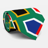Cravate Motif du drapeau sud-africain (Roulé)