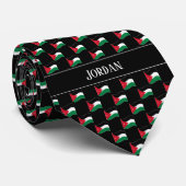 Cravate Motif du drapeau wavy Jordan (Roulé)