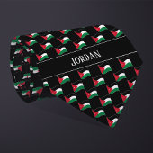 Cravate Motif du drapeau wavy Jordan