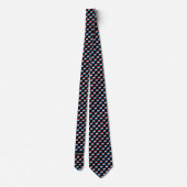 Cravate Motif du Drapeau Wavy Luxembourg (Dos)